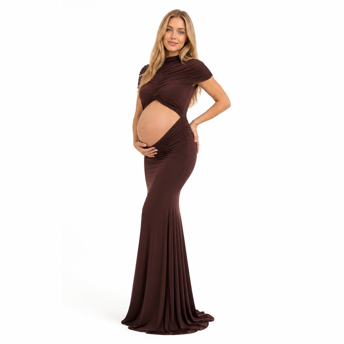 Vestido Elegante Largo de Maternidad