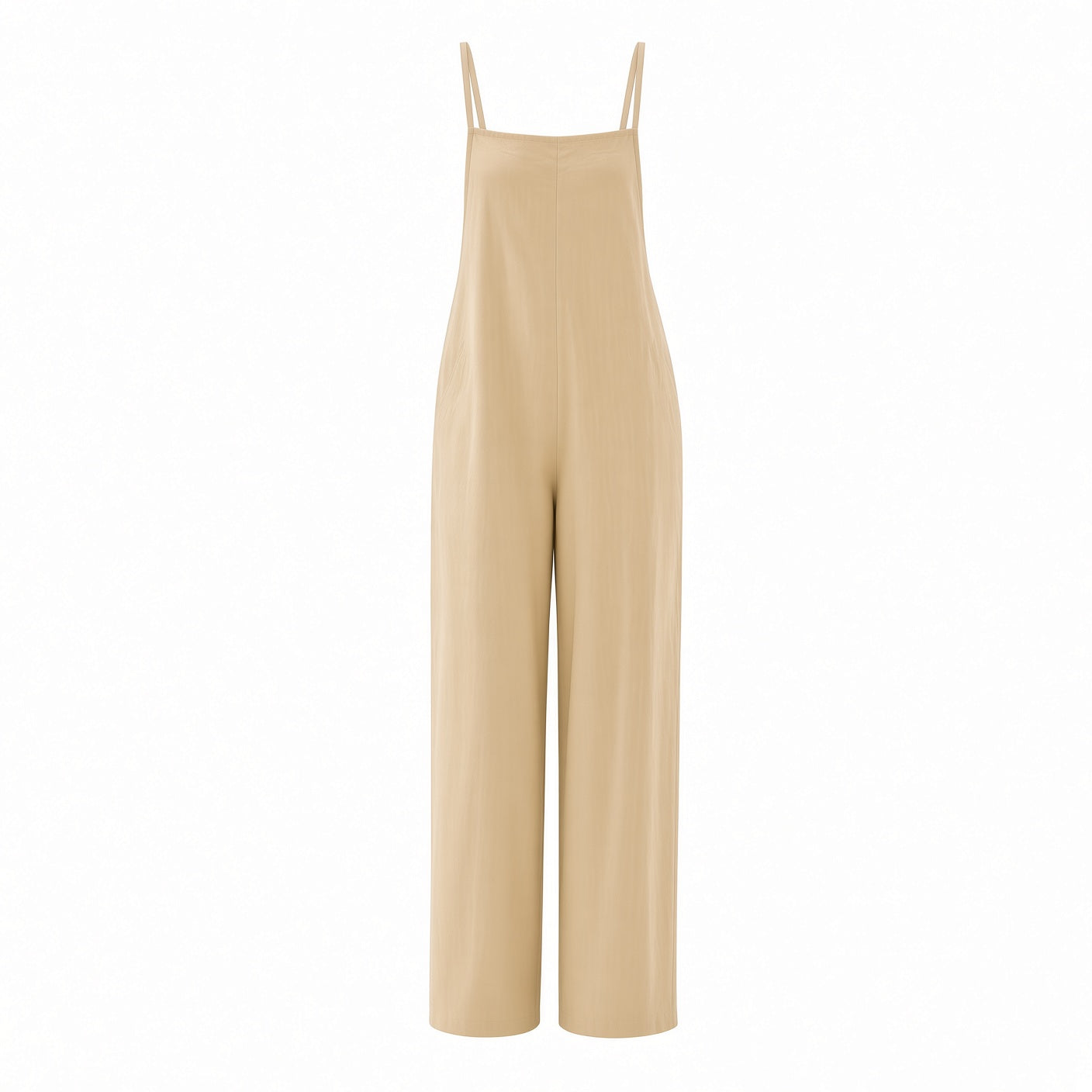 Mono Holgado Casual De Lino Transpirable Fresco Tirantes Moda Mujer En Tendencia