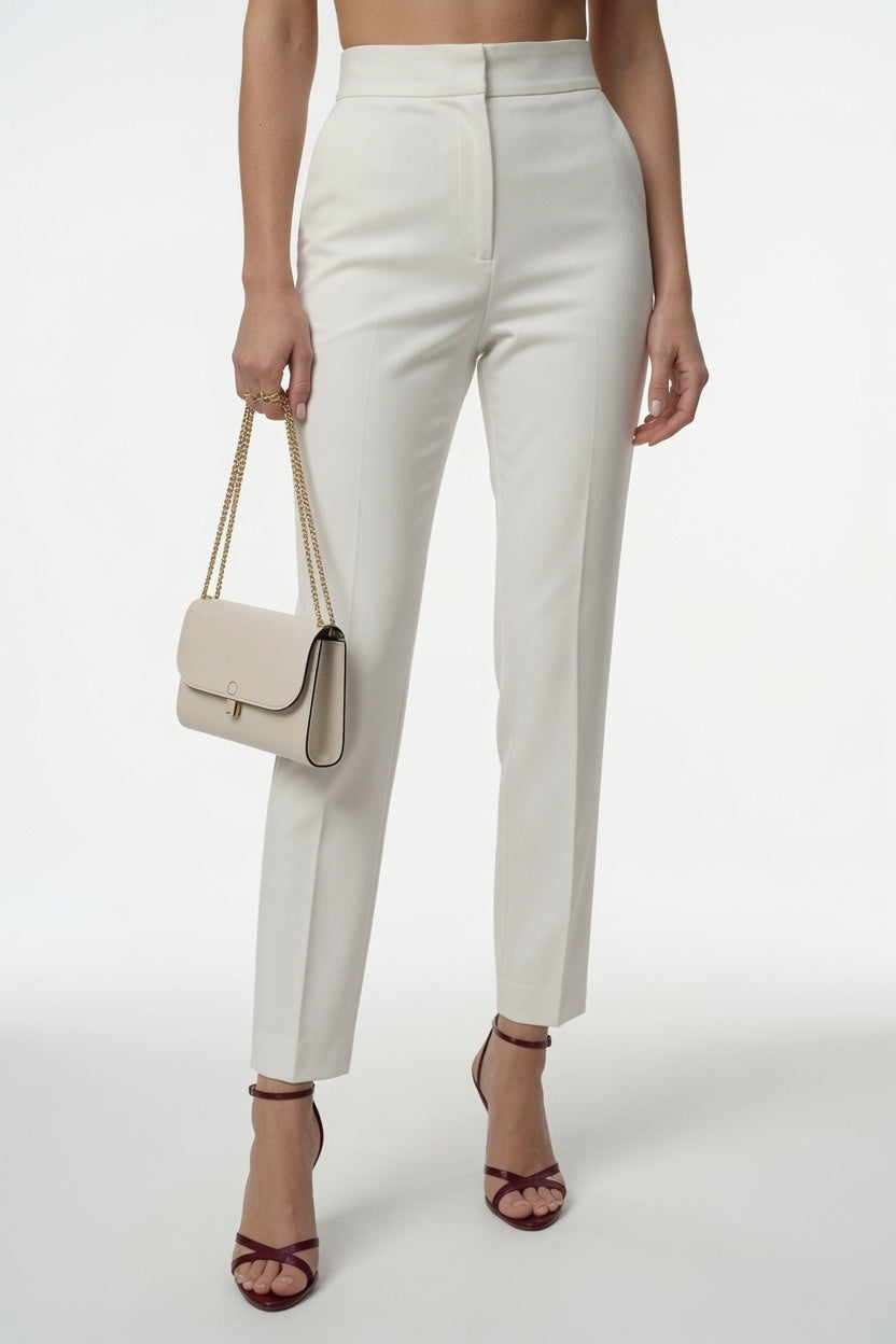 Elegante Pantalón De Traje Para Mujer Pierna Recta Diseño Asimétrico Moda Mujer En Tendencia 1 Tono Mas