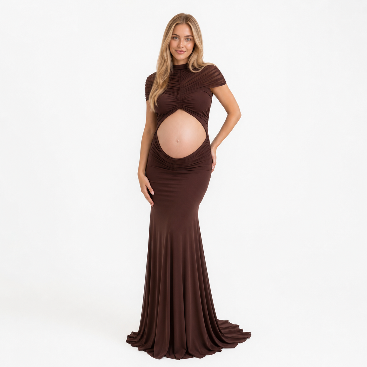 Vestido Elegante Largo de Maternidad