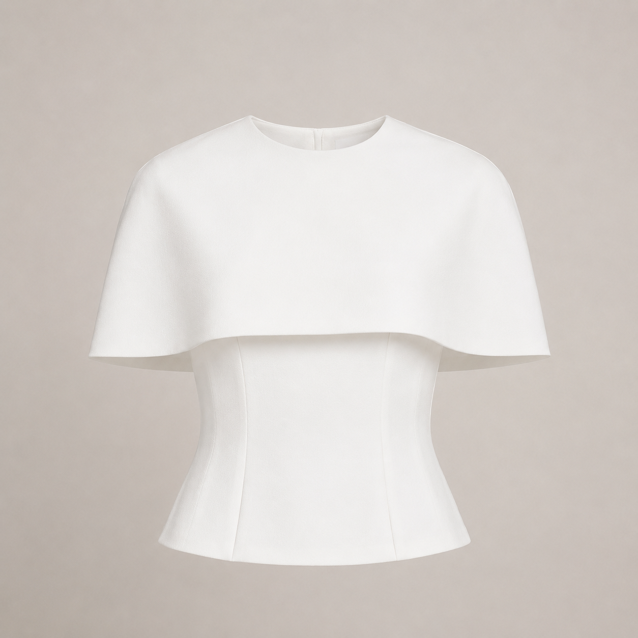 Blusa Capa Elegante para Mujer con Corte Estructurado