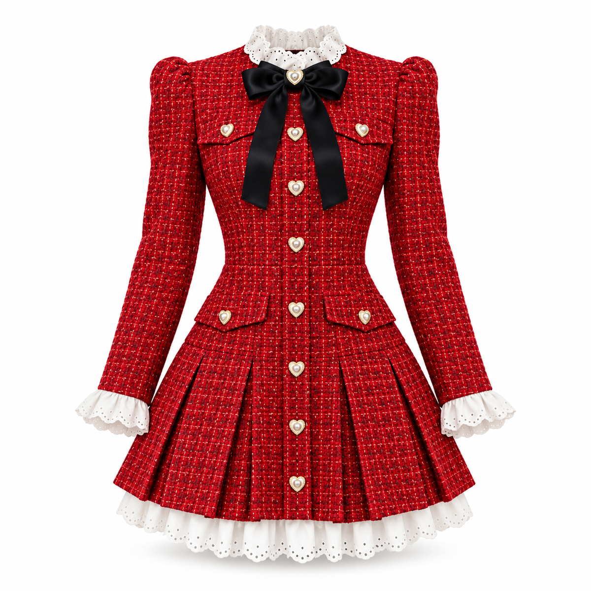 Vestido Corto Elegante  para Mujer en color Rojo