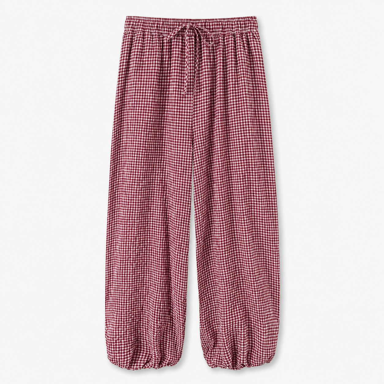 Pantalón de Cuadros  Amplio para Mujer en Tendencia en Dos Tonos