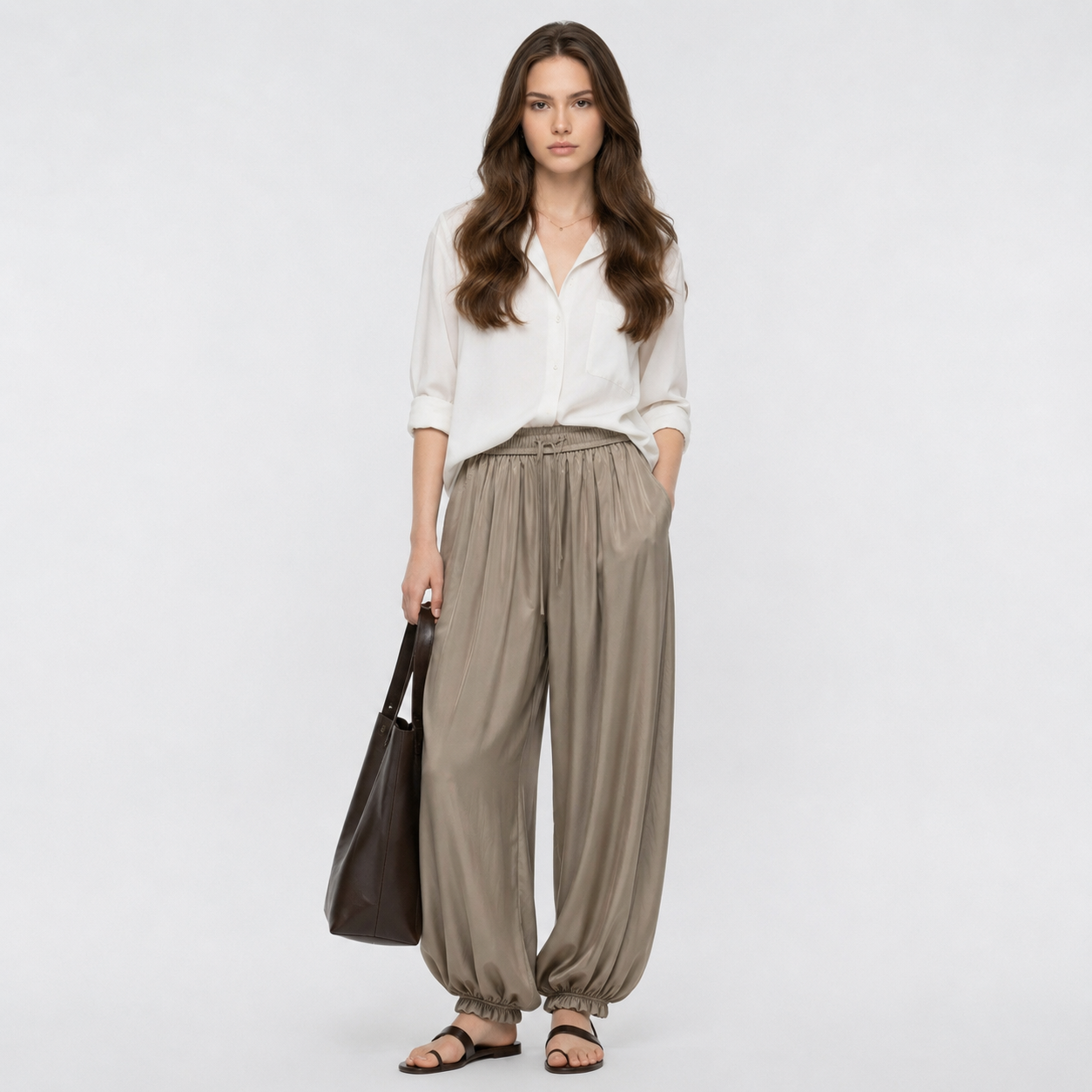 Pantalón Fluido para Mujer Cómodo y Elegante em Tendencia