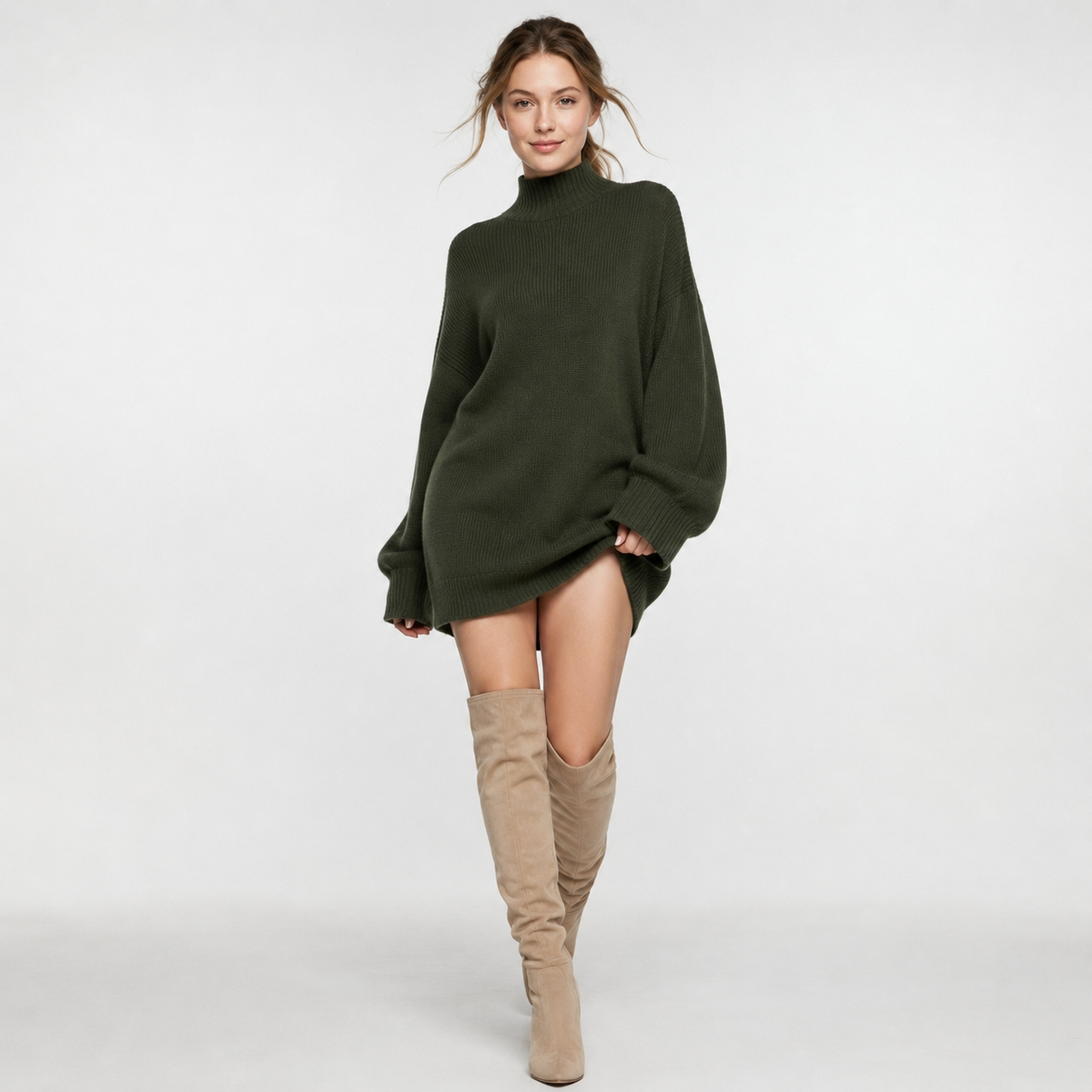 Vestido Suéter Oversized para Mujer