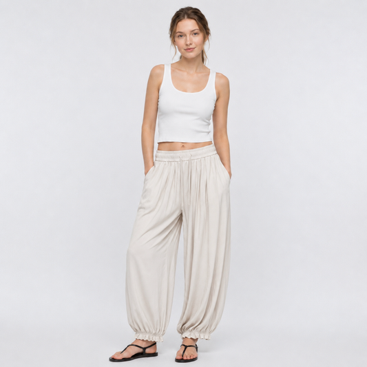 Pantalón Fluido para Mujer Cómodo y Elegante em Tendencia