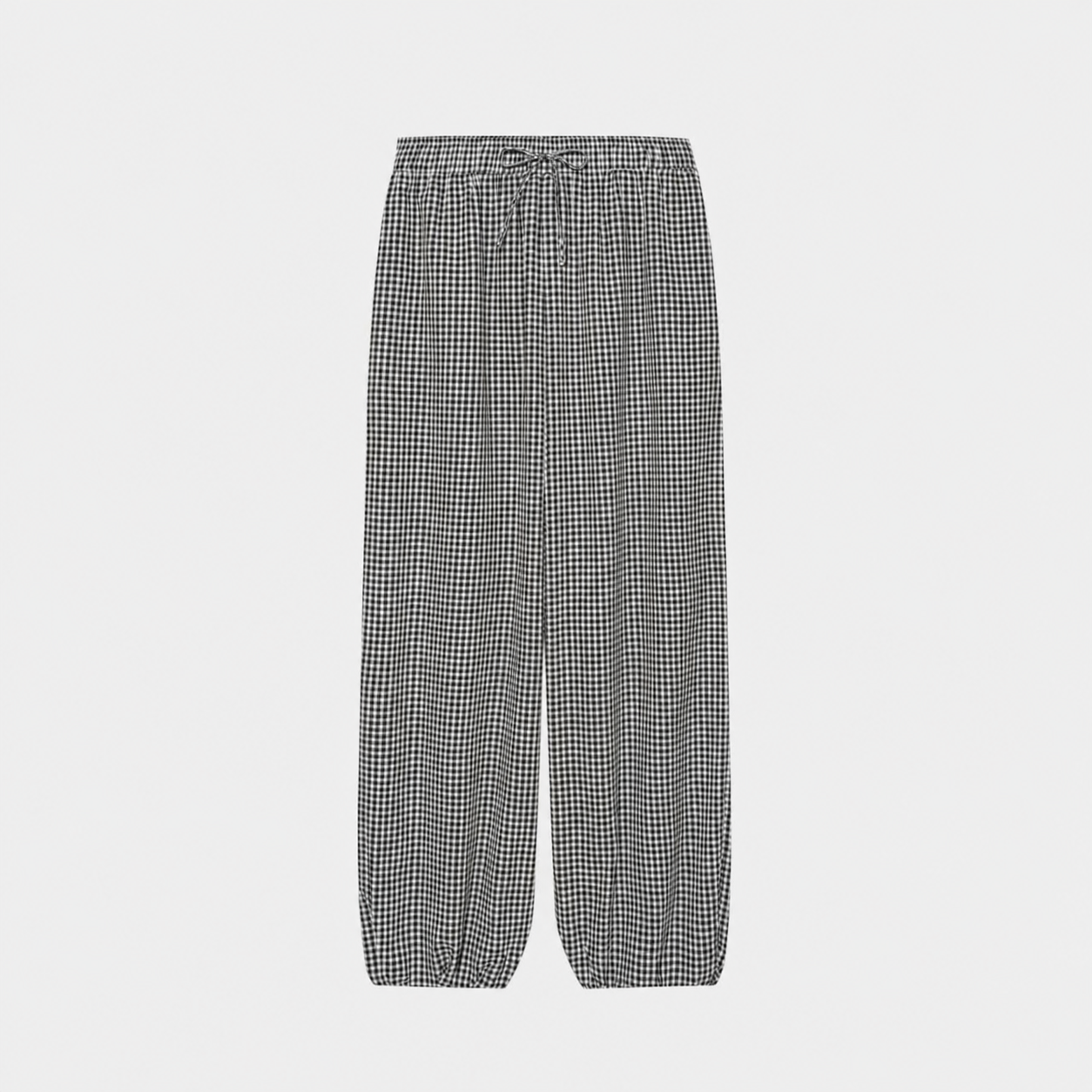 Pantalón de Cuadros  Amplio para Mujer en Tendencia en Dos Tonos
