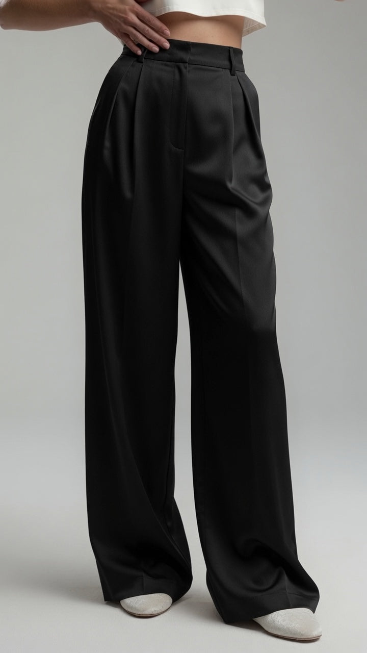 Elegante Pantalón Recto De Traje De Vestir Para Mujer Moda En Tendencia 3 Tonos Mas