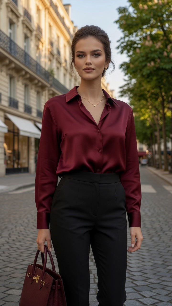 Elegante Pantalón De Traje Para Mujer De Pierna Recta Diseño Asimétrico Moda Mujer En Tendencia