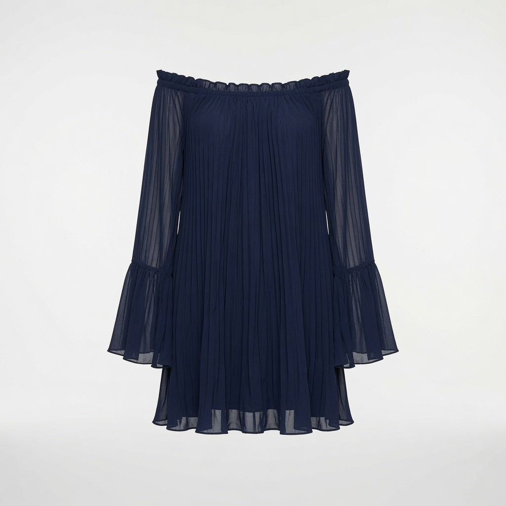 Vestido Elegante Corto De Malla Con Volantes Casual Formal Moda Mujer En Tendencia