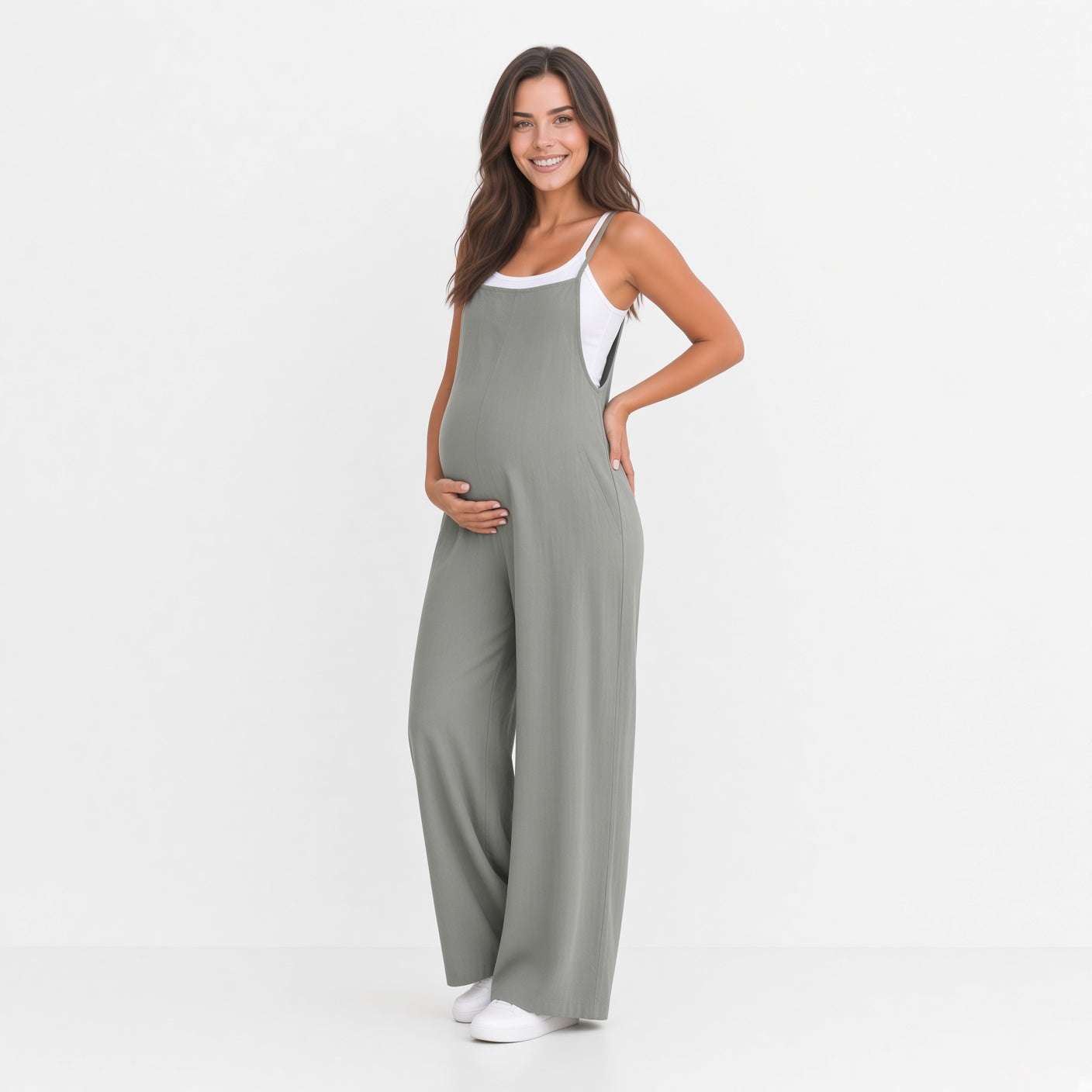 Mono Casual De Lino Transpirable Fresco Tirantes Moda Mujer En Tendencia