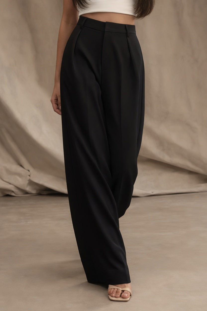 Elegante Pantalón Recto De Traje De Vestir Para Mujer Moda En Tendencia 2 Tonos Mas