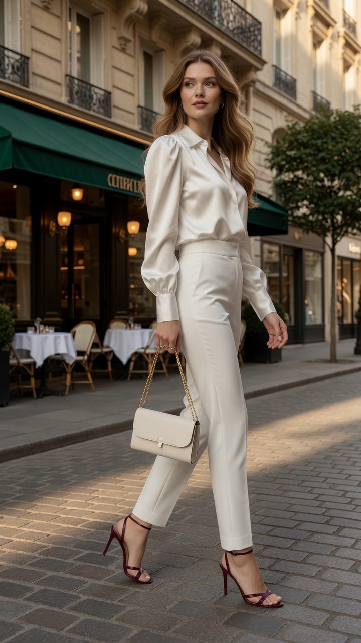 Elegante Pantalón De Traje Para Mujer De Pierna Recta Diseño Asimétrico Moda Mujer En Tendencia