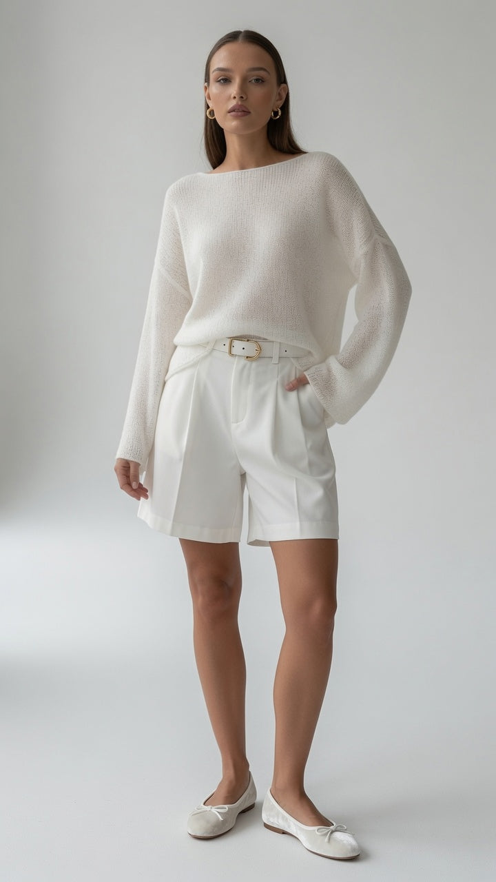 Shorts / Pantalones Cortos Casual Formal En Tendencia / 2 Colores Mas.