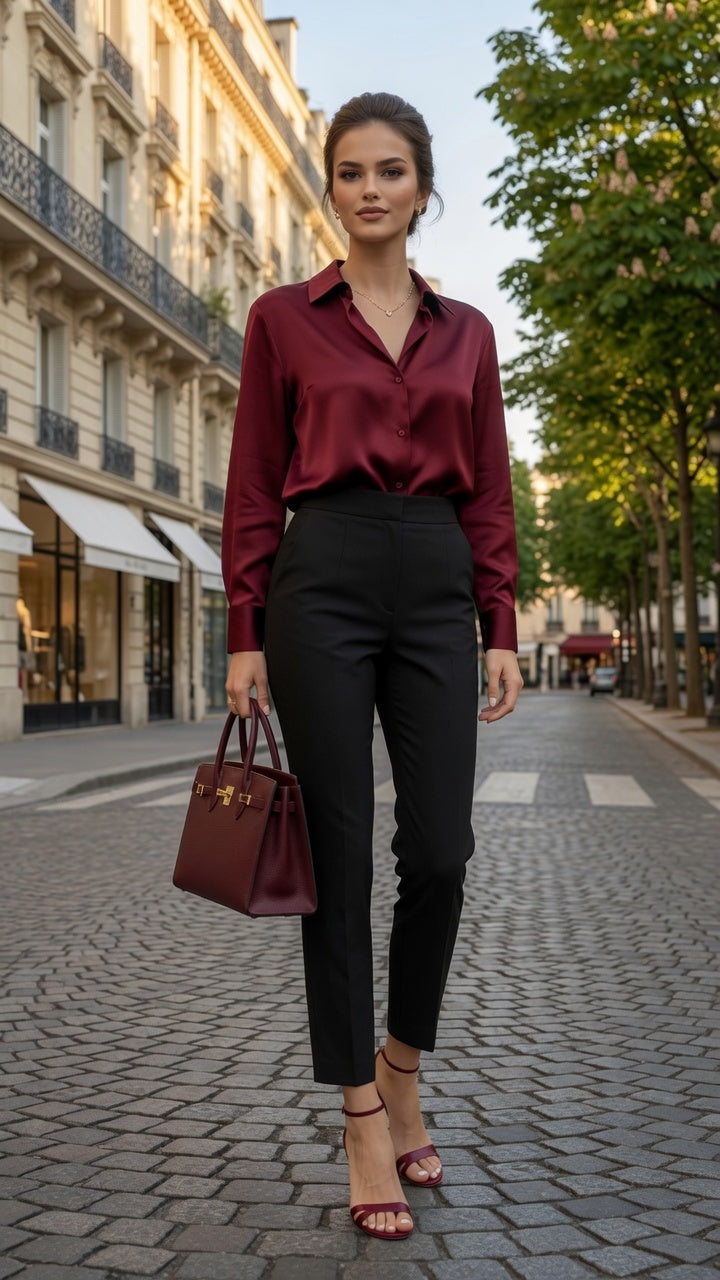 Elegante Pantalón De Traje Para Mujer De Pierna Recta Diseño Asimétrico Moda Mujer En Tendencia