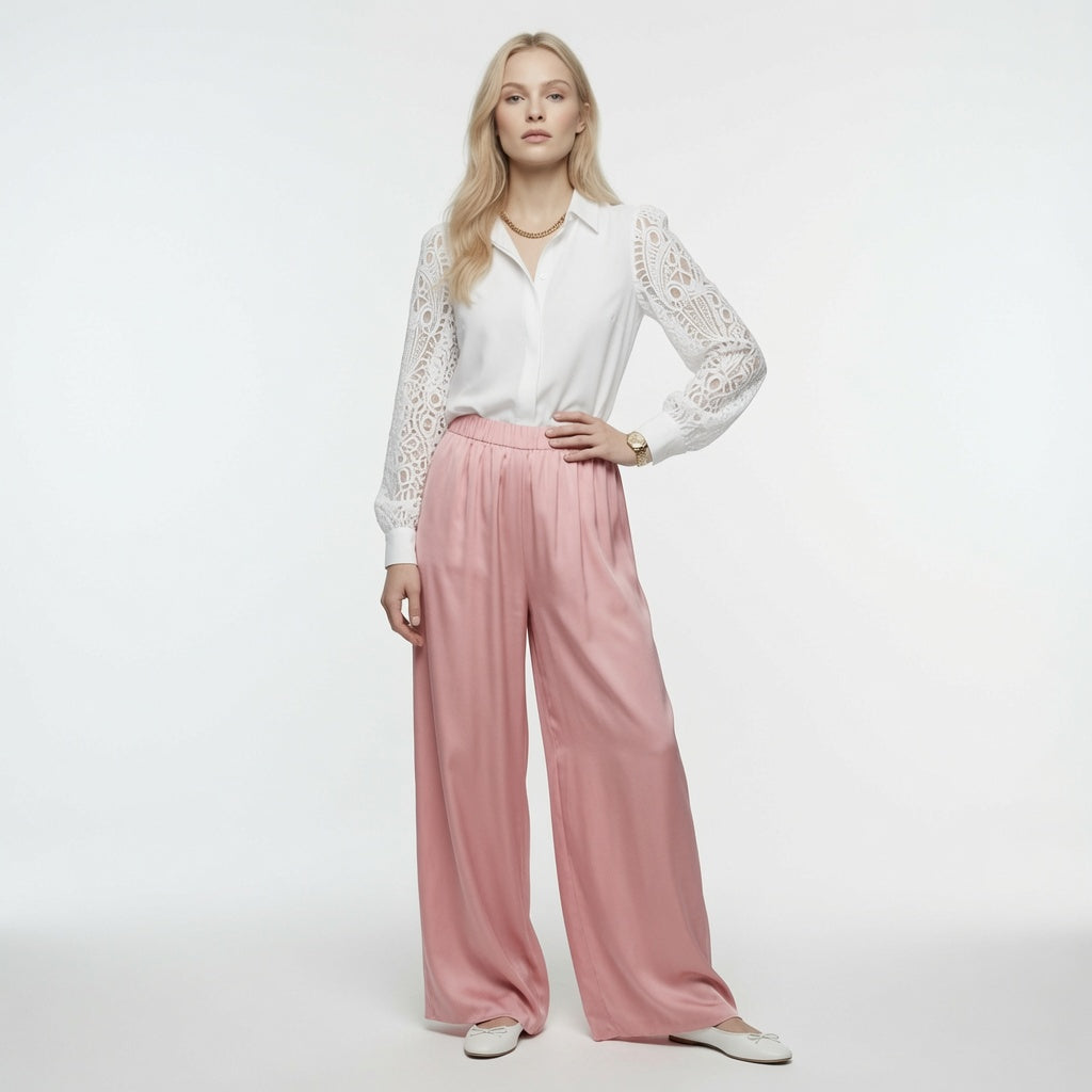 Blusa Hueca Casual Formal Elegante Moda Mujer En Tendencia- Un Tono Mas.