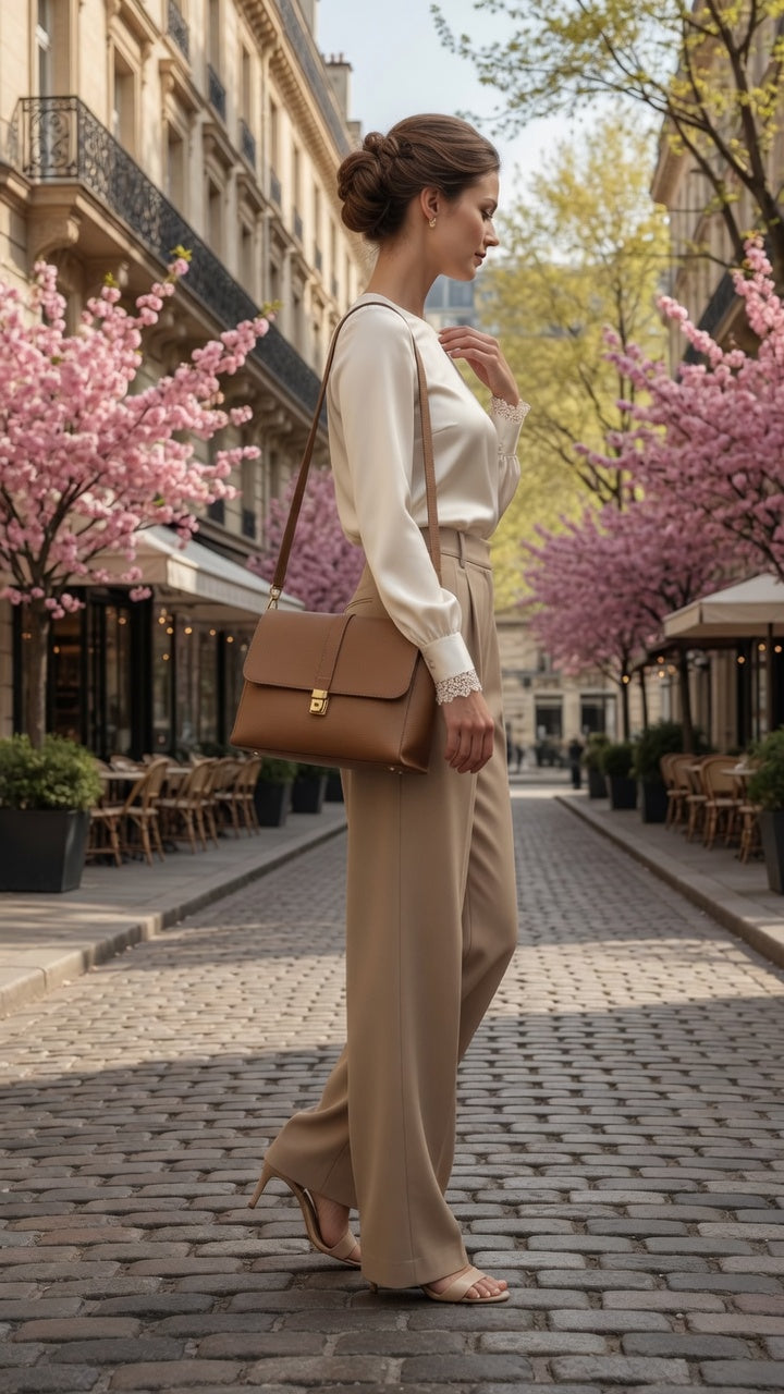 Elegante Pantalón Recto De Traje De Vestir Para Mujer Moda En Tendencia 2 Tonos Mas