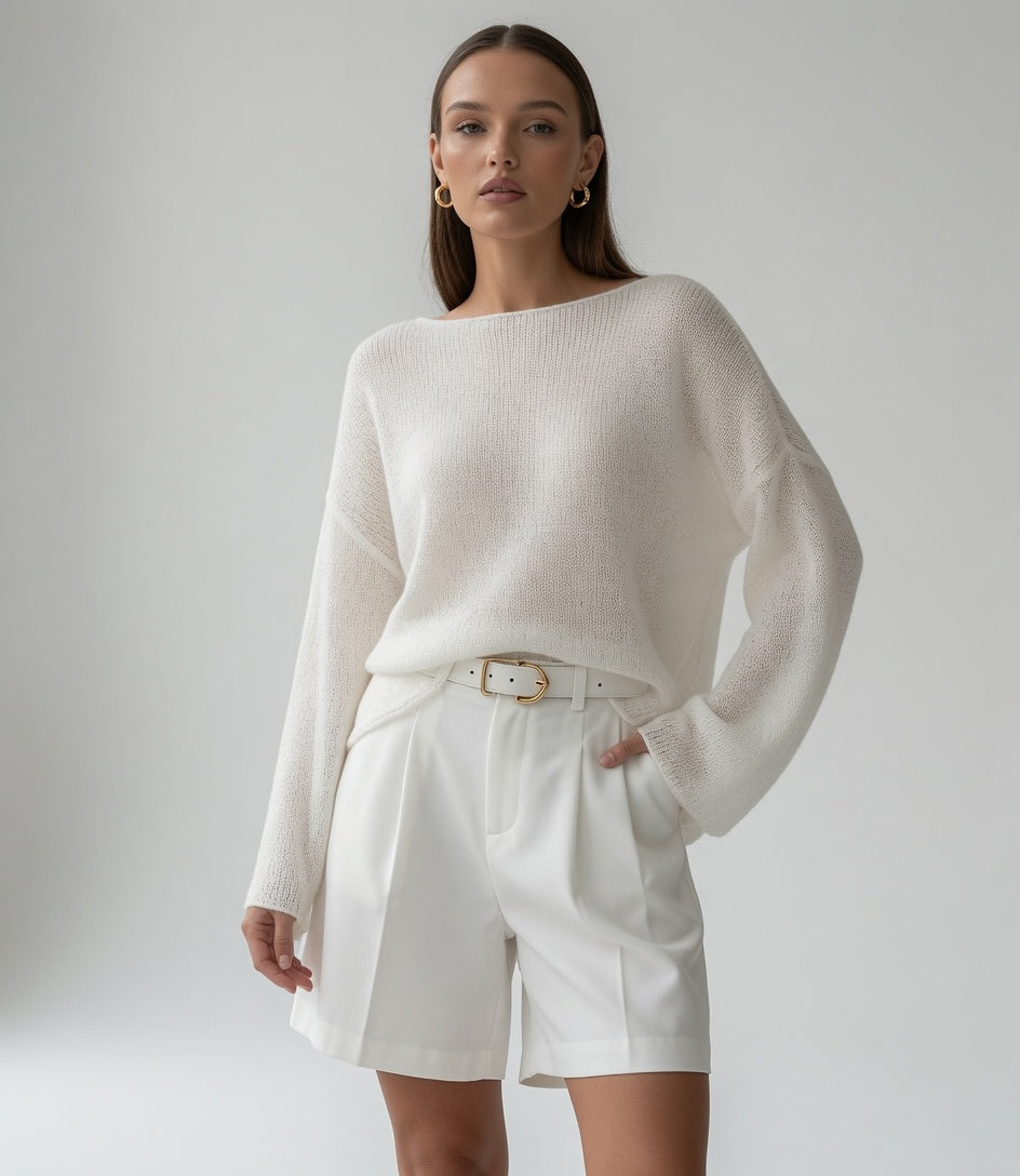 Shorts / Pantalón Corto Elegante Casual Formal Moda Mujer En Tendencia 2 Tonos Mas